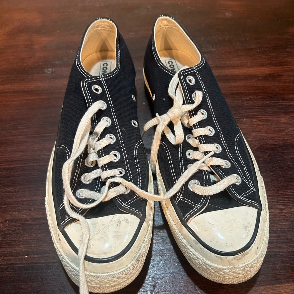 Converse Chuck 70s OX Black Low Tops Unisex ~ Gently Used